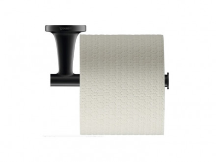 Бумагодержатель, Duravit, Starck T, без крышки, ширина, мм-152, глубина, мм-76, высота, мм-50, тип установки-настенный, цвет-Black Matt