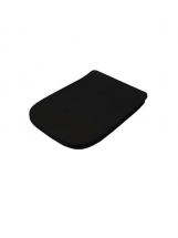 Сиденье для унитаза, Artceram, A16, с плавным опусканием, цвет шарниров-хром, цвет-Matt black