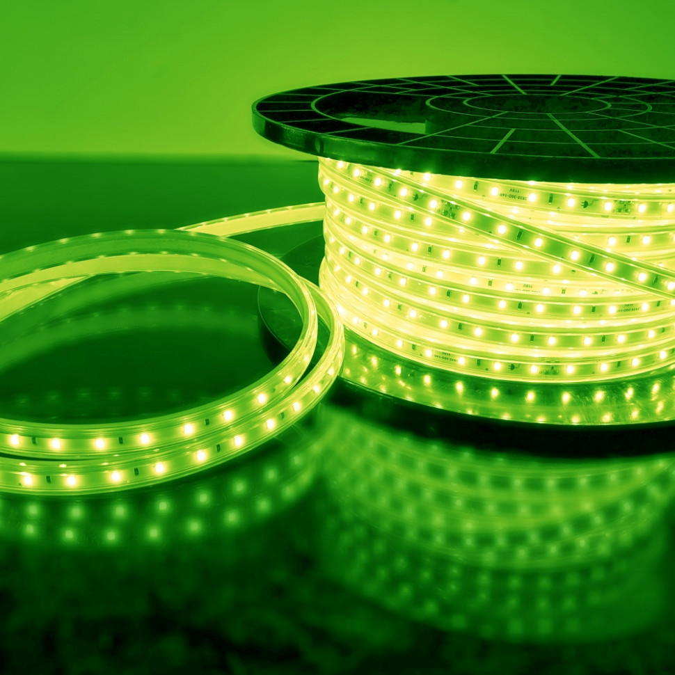 50м. Комплект светодиодной ленты зеленого цвета 2835, 220V, 4,8W, 60LED/m, IP65 Elektrostandard LS004 (a044276)