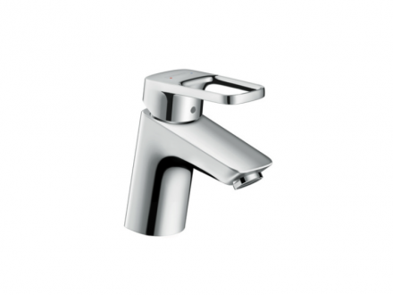 Смеситель для раковины, Hansgrohe, Logis Loop, тип открывания воды-однорычажный, тип регулирования воды-керамический картридж, отверстия для монтажа-1, высота, мм-171, вынос излива, мм-107, донный клапан-есть, цвет-хром