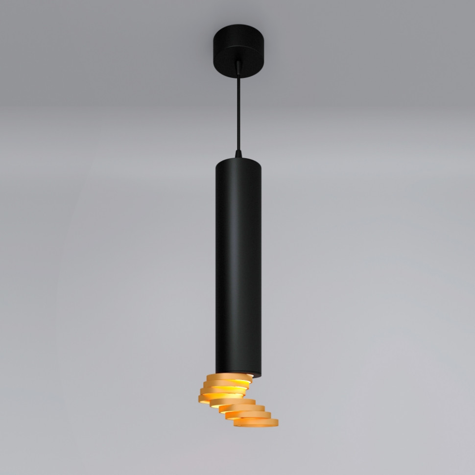 Подвесной светильник Elektrostandard DLN103 GU10 черный/золото (a047750)