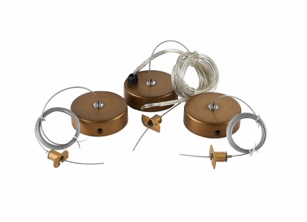 Комплект подвесной для круглого магнитного шинопровода Magnetic track Donolux Suspension kit DLM900RBlack Bronze
