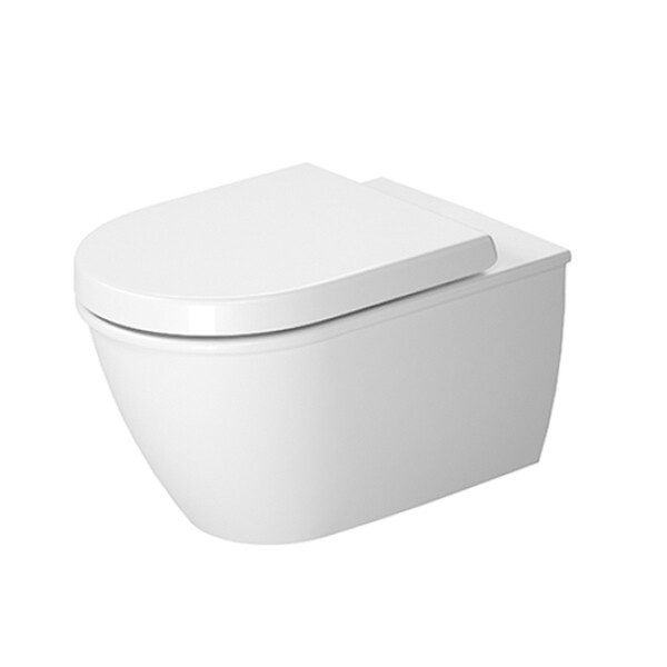 Унитаз, Duravit, Darling New, ширина, мм-370, глубина, мм-540, высота, мм-345, тип установки-подвесной, форма чаши-овальная, выпуск-горизонтальный, материал-керамика, сиденье в комплекте-необходимо заказать, крепеж-есть, цвет-белый