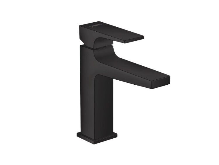 Смеситель для раковины, Hansgrohe, Metropol, тип открывания воды-однорычажный, тип регулирования воды-керамический узел смешивания, отверстия для монтажа-1, высота, мм-184, вынос излива, мм-135, донный клапан-есть, стандарт подвода воды-3/8", цвет-черный