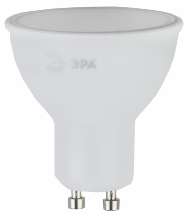 Лампа светодиодная ЭРА GU10 8W 2700K матовая LED MR16-8W-827-GU10
