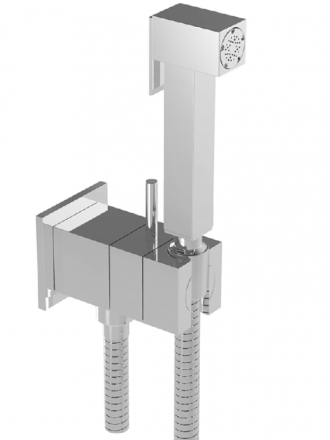 Гигиенический душ, Cisal, Idroscopini, шланг-есть, длина шланга, мм-120, держатель-есть, цвет-Chrome