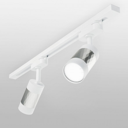 Однофазный светильник для трека Mizar Elektrostandard Mizar GU10 Белый/серебро (MRL 1007) однофазный (a047375)