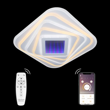 Потолочная светодиодная люстра с Bluetooth и пультом Natali Kovaltseva 81033/3C