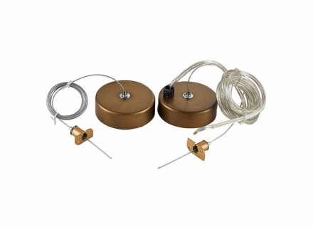 Комплект подвесной для круглого магнитного шинопровода Magnetic track Donolux Suspension kit DLM/Black Bronze