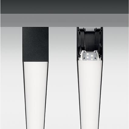 Подвесной светодиодный светильник Ideal Lux Fluo Wide 1800 4000K Black