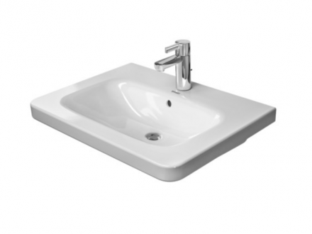 Раковина, Duravit, Durastyle, ширина, мм-650, глубина, мм-480, высота, мм-165, тип установки-подвесной, отверстия для смесителя-одно, перелив-есть, тип перелива-открытый, материал-керамика, крепёж-необходимо заказать, цвет-белый