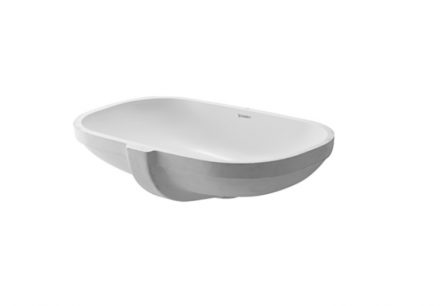 Раковина, Duravit, D-Code, ширина, мм-495, глубина, мм-290, высота, мм-175, тип установки-встраиваемый снизу, отверстия для смесителя-отсутствуют, перелив-есть, материал-керамика, крепеж-есть для встраивания в деревянную столешницу, цвет-белый