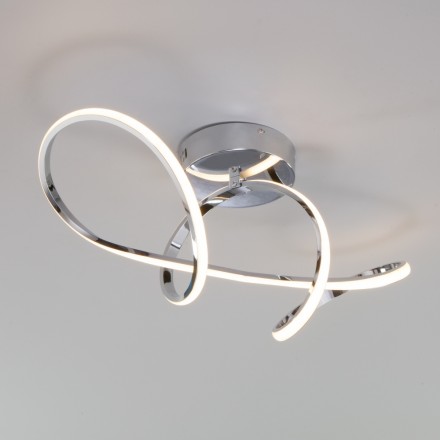 Потолочная светодиодная люстра с пультом Fold Eurosvet 90112/1 хром (a052185)