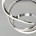Потолочная светодиодная люстра с пультом Fold Eurosvet 90112/1 хром (a052185)