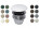 Донный клапан, CIELO, 1 1/4, диаметр, мм-72, универсальный, тип-Clic Clac, форма крышки-круглая, материал-латунь, с керамической крышкой, цвет-хром/Pomice