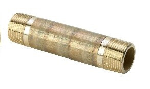 Ниппель удлиненный ("бочонок"), Viega, 100 x 1/2", модель 3530, бронза
