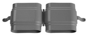 Ниппель двойной для соединения вентиляционных труб CK 300 с 4 уплотнительными прокладками