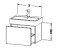 Тумба под раковину, Duravit, Delos, ширина, мм-750, глубина, мм-445, высота, мм-448, тип установки-подвесной, форма мебели-прямоугольная, раковина-необходимо заказать, вырез под раковину-один, ящики-1, открывание-выдвижное, материал корпуса-ДВП лакированн