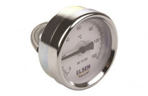 Термометр биметаллический, ELSEN, Ø-63,накладной, T°C -от 0 до +120. Прибор не внесен в реестр Средств Измерений, не применять согласно ст. 3 102-ФЗ от 26.06.2008