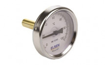 Биметаллический термометр, ELSEN, Ø-63, 1/2&quot;, В, осевой, шток-40 мм, D штока 9 мм