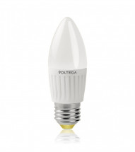 Лампа светодиодная Voltega E27 6.5W 2800К свеча матовая VG1-C2E27warm6W 4690