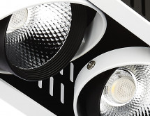 Встраиваемый светодиодный светильник Ambrella light Cardano T813 BK/CH 3*12W 4200K