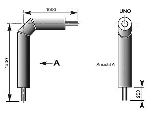 Ввод в здание угловой RAUTHERMEX UNO серия 2 SDR 7,4 32/76