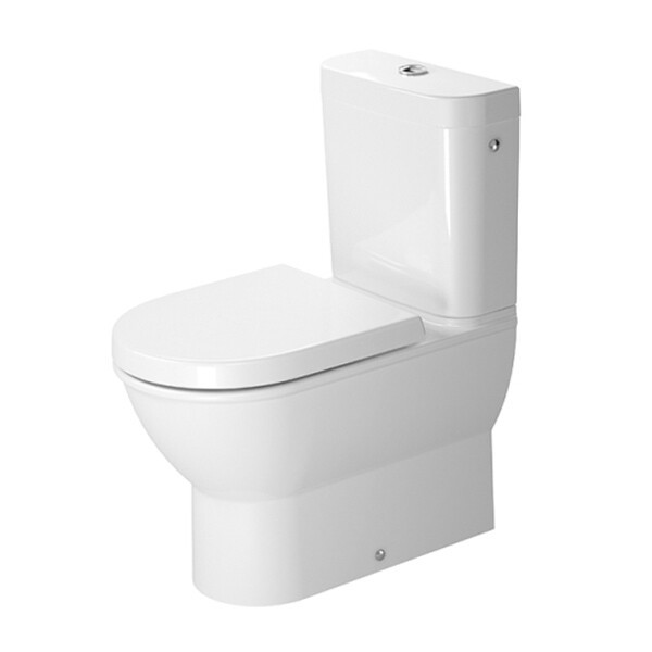 Сиденье для унитаза, Duravit, Darling New, с крышкой, ширина, мм-370, глубина, мм-410, высота, мм-30, тип шарниров-SoftClose, материал шарниров-нержавеющая сталь, цвет шарниров-хром, цвет-белый