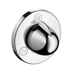Вентиль, Hansgrohe, Trio/Quattro E, тип вентиля-запорный/переключающий, тип установки-встраиваемый, внутренняя часть-необходимо заказать, цвет-хром