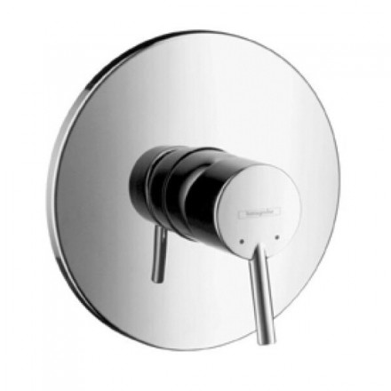 Смеситель для душа, Hansgrohe, Talis, тип открывания воды-рычажный, тип регулирования воды-керамический картридж, монтаж-вертикальный встраиваемый (настенный), отверстия для монтажа-1, внутренняя часть-необходимо заказать, цвет-хром