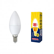 Лампа светодиодная (UL-00003812) E14 11W 3000K матовая LED-C37-11W/WW/E14/FR/NR