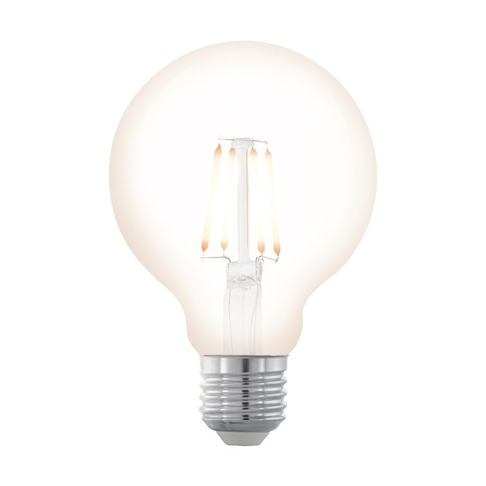 Лампа светодиодная филаментная диммируемая Eglo E27 4W 2200К прозрачная 11706