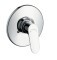 Смеситель для душа, Hansgrohe, Focus, тип открывания воды-однорычажный, тип регулирования воды-керамический картридж, тип установки-встраиваемый, отверстия для монтажа-1, внутренняя часть-необходимо заказать, цвет-хром