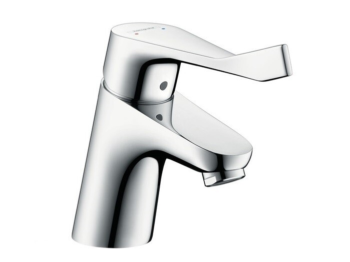Смеситель для раковины, Hansgrohe, Focus, тип открывания воды-однорычажный, тип регулирования воды-керамический узел смешивания, отверстия для монтажа-1, высота, мм-197, вынос излива, мм-155, донный клапан-есть, тип подводки-гибкая, стандарт подвода воды-