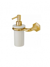 Дозатор для жидкого мыла, Cisal, Chérie, глубина, мм-113, высота, мм-181, тип установки-настенный, материал колбы-керамика, цвет-Gold