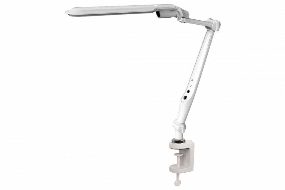Настольная лампа на струбцине с сенсором Camelion KD-830 C01 белый 14014
