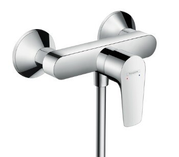 Смеситель для душа, Hansgrohe, Talis E, тип открывания воды-рычажный, тип регулирования воды-керамический картридж, монтаж-вертикальный (настенный), отверстия для монтажа-2, цвет-хром
