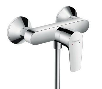 Смеситель для душа, Hansgrohe, Talis E, тип открывания воды-рычажный, тип регулирования воды-керамический картридж, монтаж-вертикальный (настенный), отверстия для монтажа-2, цвет-хром