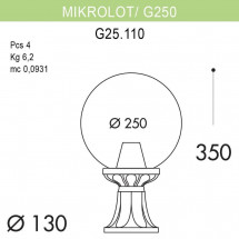 Уличный светильник Fumagalli Microlot/G250 G25.110.000.WZE27