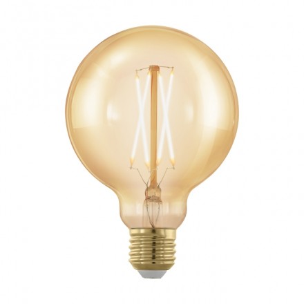Лампа светодиодная филаментная диммируемая Eglo E27 4W 1700К золотая 11693