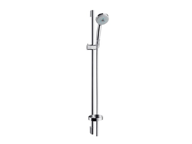 Душевой гарнитур, Hansgrohe, Croma 100 Vario/Unica С, размер штанги, мм-900, размер шланга, мм-1600, диаметр ручного душа, мм-100, количество режимов-3, тип струи-Rain, струя Mono, массажная струя, цвет-хром