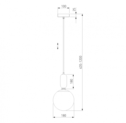 Подвесной светильник Bubble Eurosvet 50197/1 черный жемчуг (a052663)